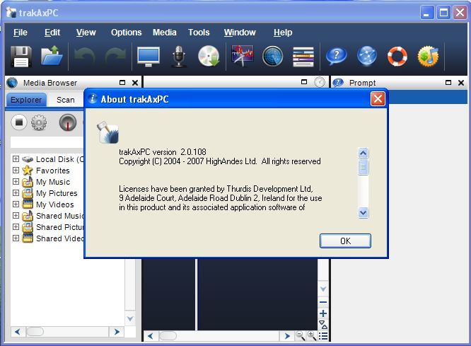 trakAxPC - Screenshot #10