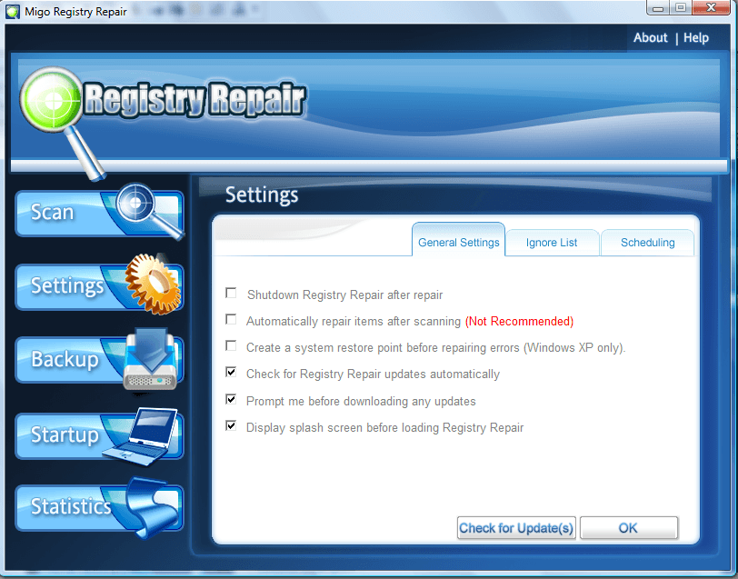 Registry Repair - Screenshot #4