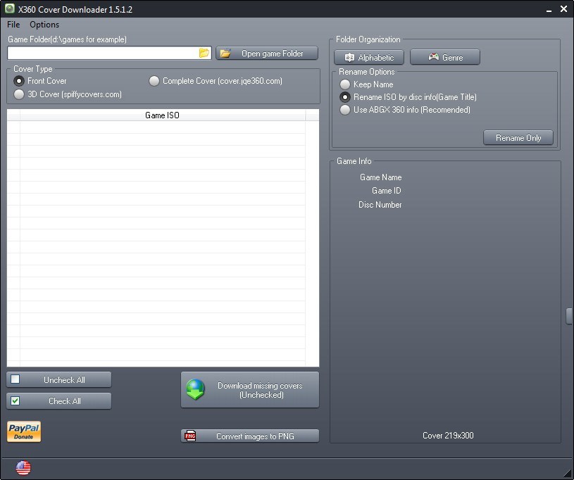 X360 Cover Downloader - Screenshot #1