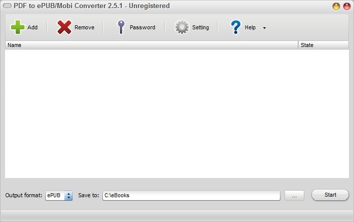 PDF to ePUB/Mobi Converter - Screenshot #5