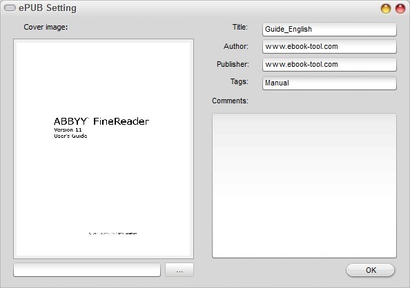 PDF to ePUB/Mobi Converter - Screenshot #3