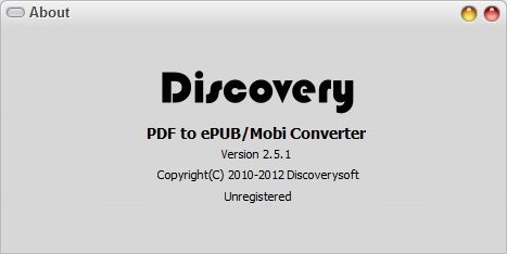 PDF to ePUB/Mobi Converter - Screenshot #1