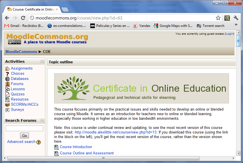 Moodle - Screenshot #2