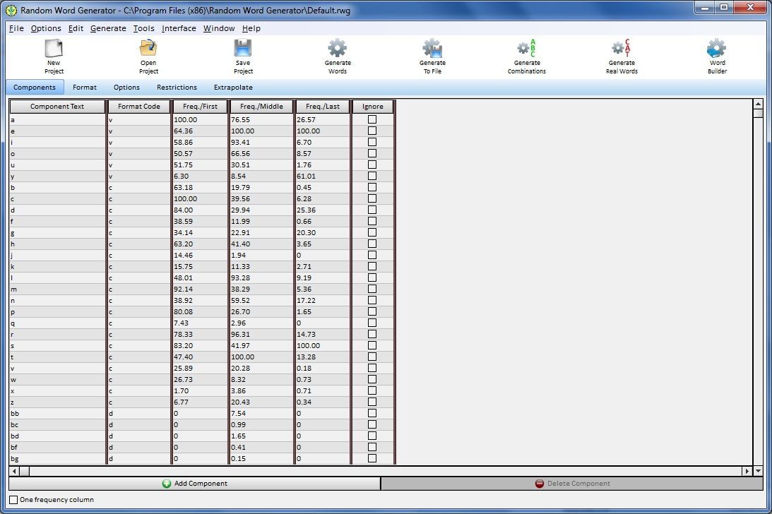 Word generator workbench как пользоваться