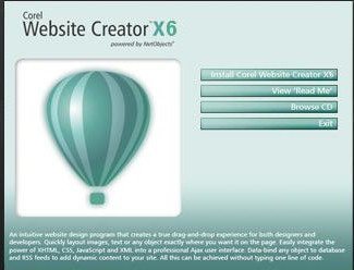 Corel Website Creator X6 - Screenshot #1
