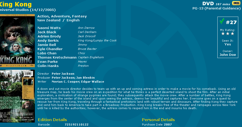 Collectorz.com Movie Collector - Screenshot #28