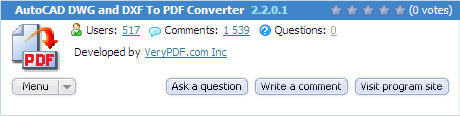 AutoCAD DWG and DXF To PDF Converter - Screenshot #7