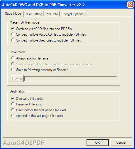 AutoCAD DWG and DXF To PDF Converter - Screenshot #6