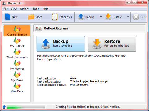 FBackup - Screenshot #24