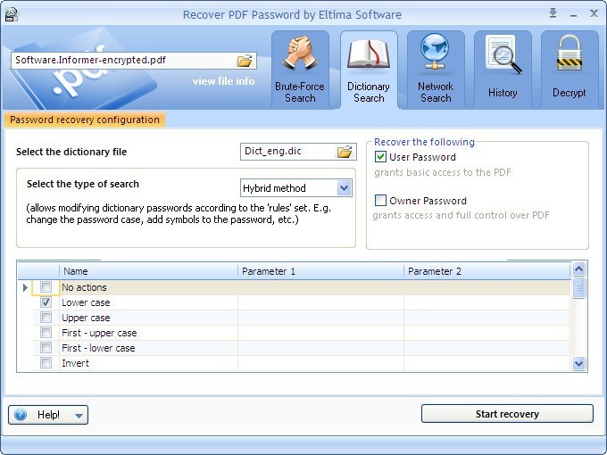 recover pdf password online free