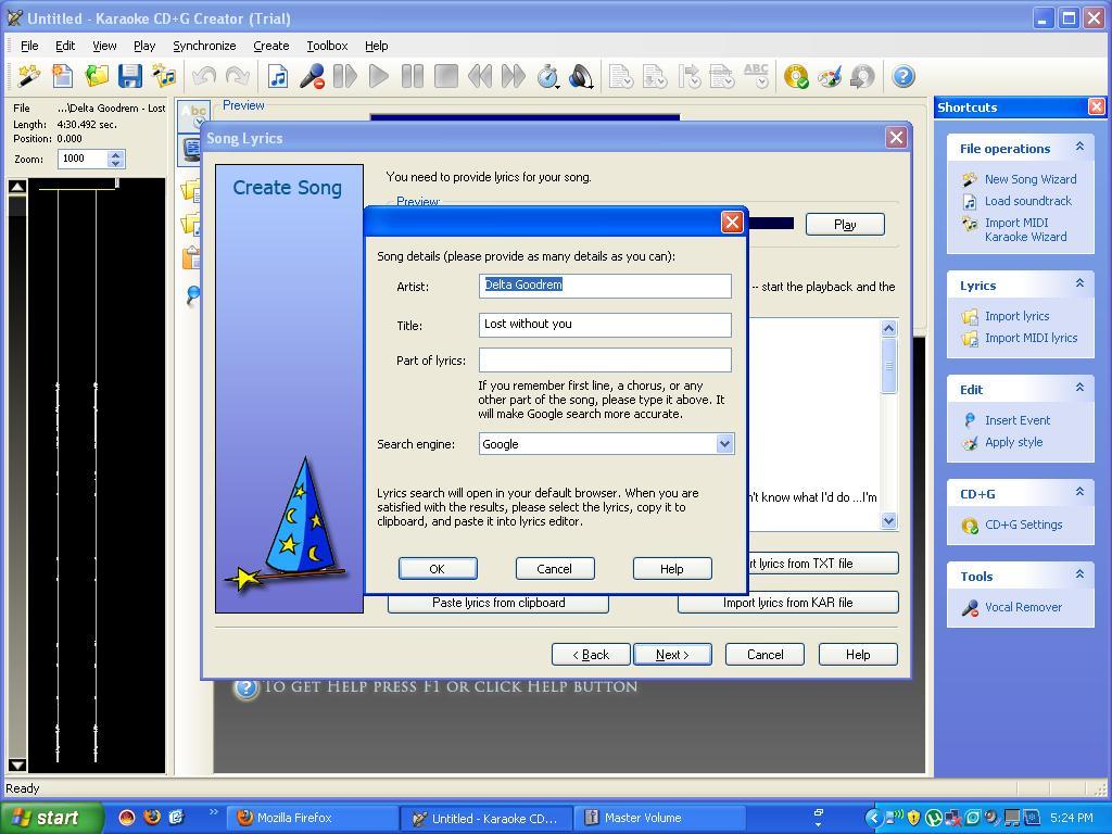 Karaoke CD+G Creator download for free SoftDeluxe