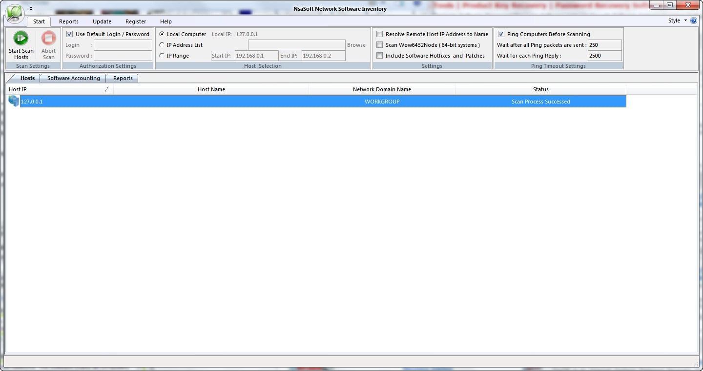 Nsasoft Network Software Inventory - Screenshot #2