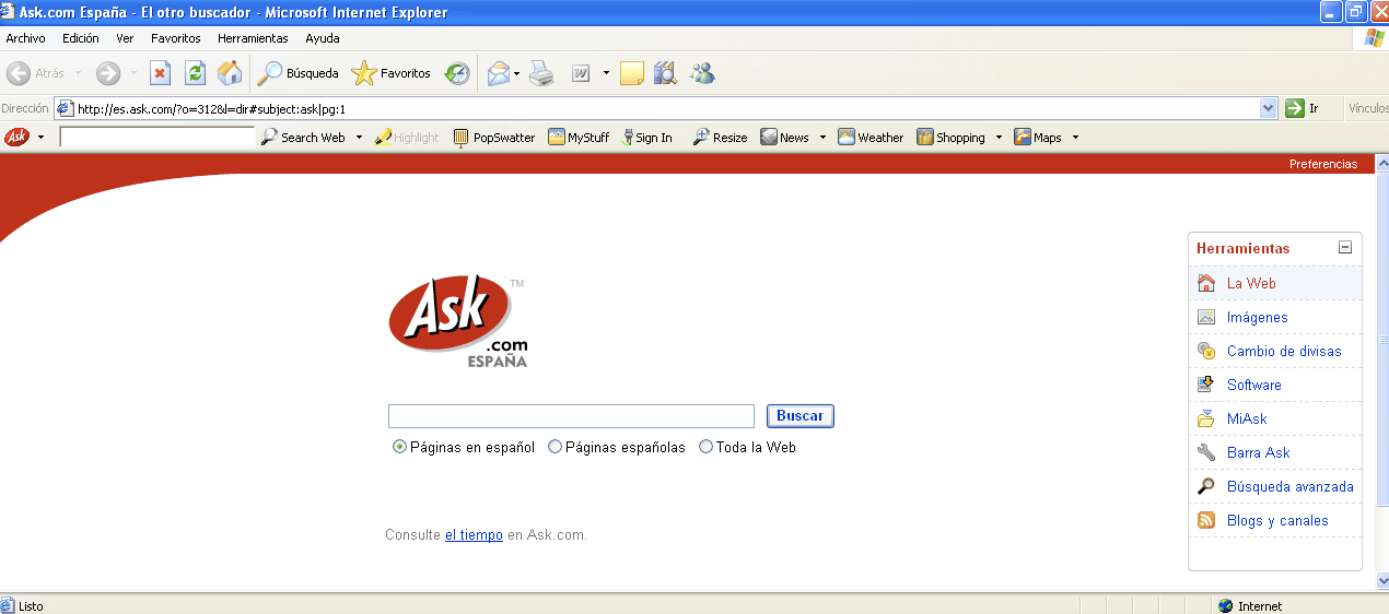 Ask Toolbar - Screenshot #6