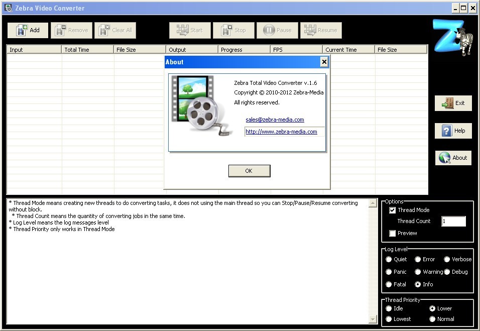 Zebra Video Converter - Screenshot #5