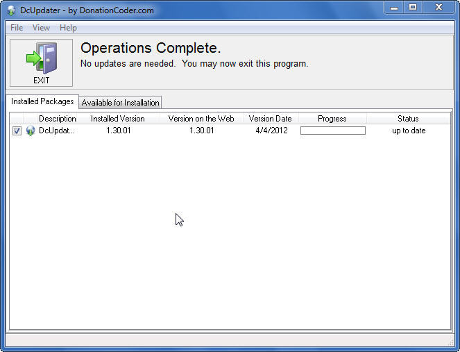 DcUpdater - Screenshot #1