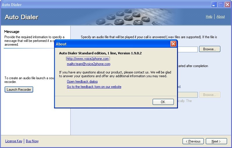 Voice2Phone Auto Dialer latest version Get best Windows software