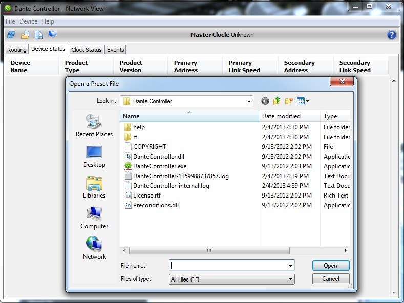 Dante Controller - Screenshot #3