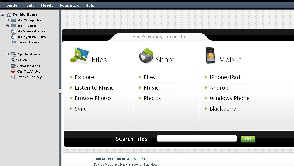Tonido - Screenshot #9