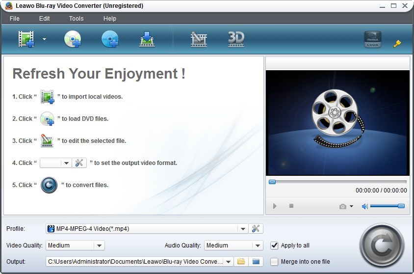 Leawo Blu-ray Video Converter - Screenshot #2