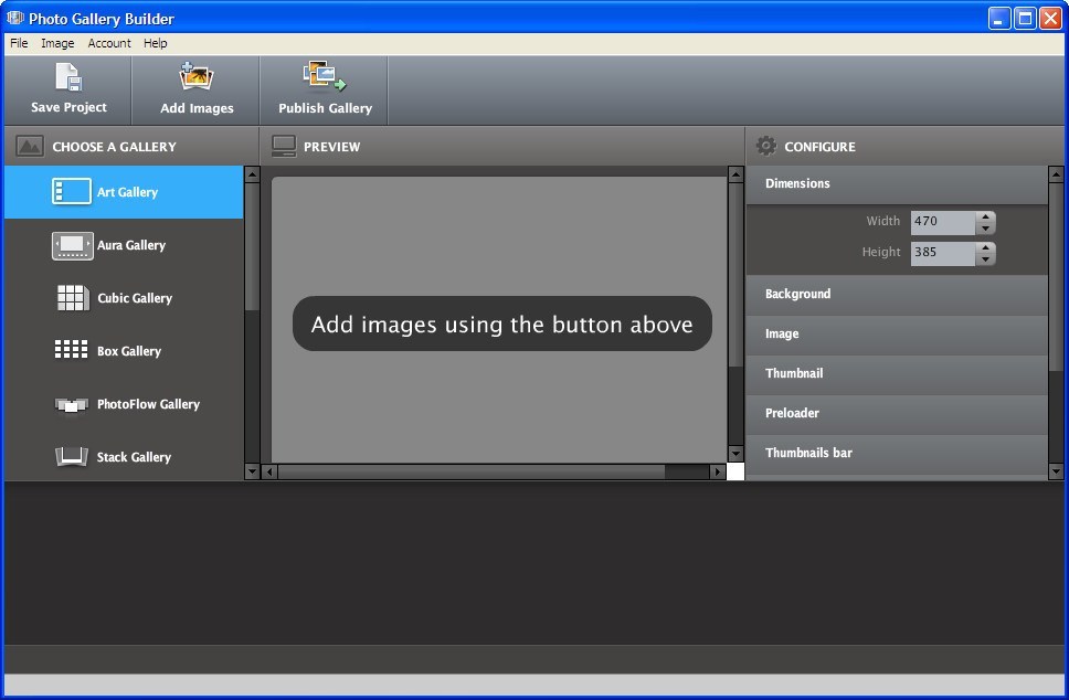 Photo Gallery Builder latest version Get best Windows software