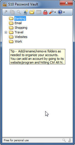 S10 Password Vault - Screenshot #5