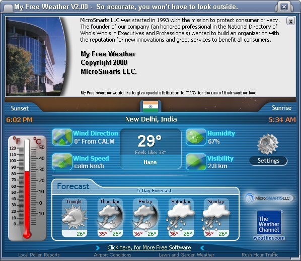 MyFreeWeather - Screenshot #2