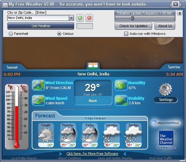 MyFreeWeather - Screenshot #1