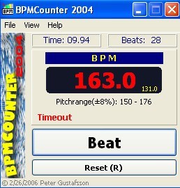 BPM Counter 2004 - Screenshot #2