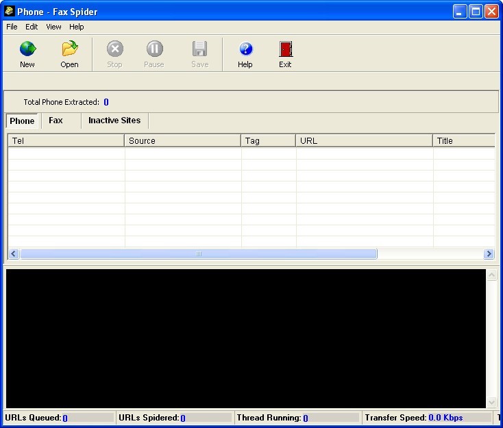 Phone Fax Spider - Screenshot #1