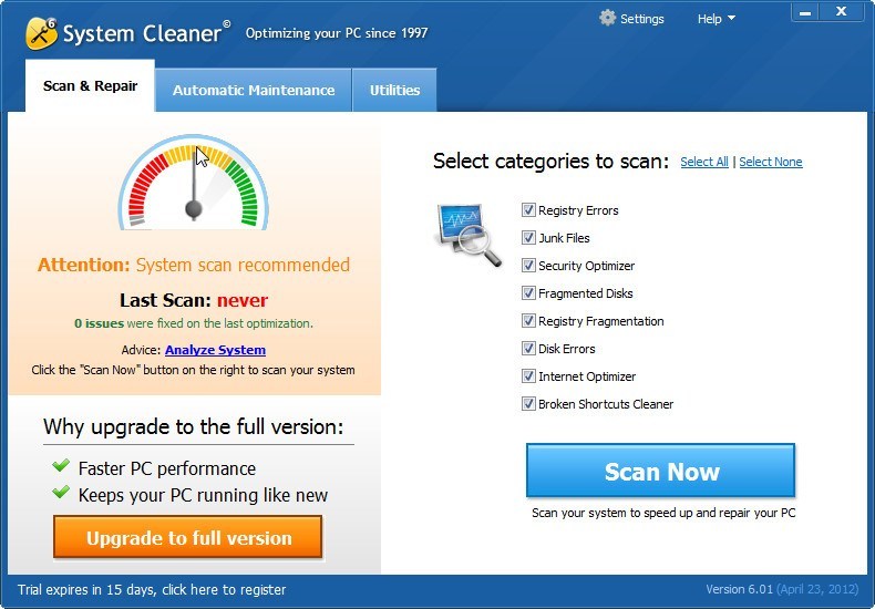 System Cleaner - Screenshot #25