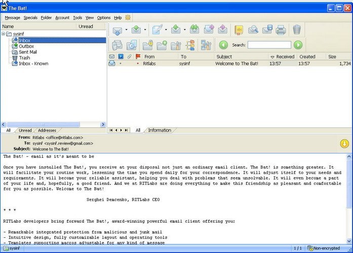 The Bat! - Screenshot #12