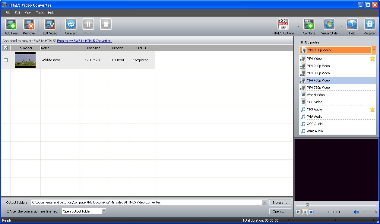 recool swf to video converter