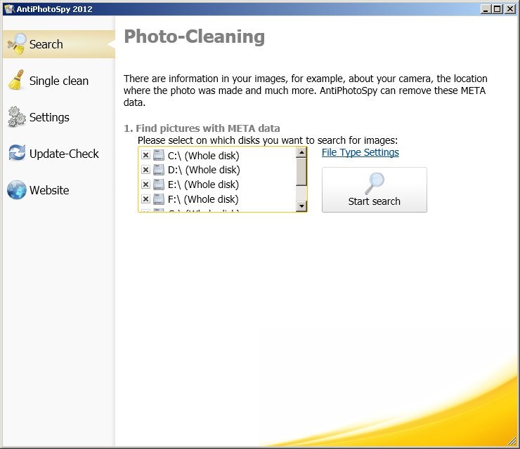 AntiPhotoSpy 2012 - Screenshot #2