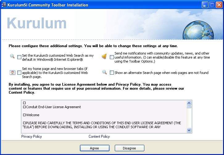 KurulumSi Toolbar - Screenshot #1