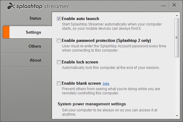 Splashtop Streamer - Screenshot #11