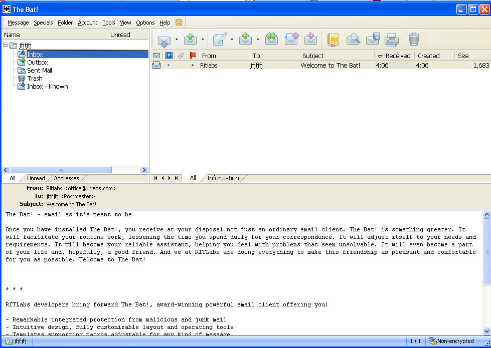The Bat! International Pack - Screenshot #3