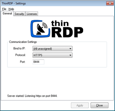 ThinRDP Workstation - Screenshot #1