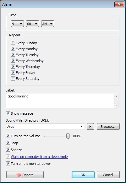 Free Alarm Clock - Screenshot #13