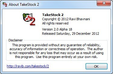 TakeStock - Screenshot #1