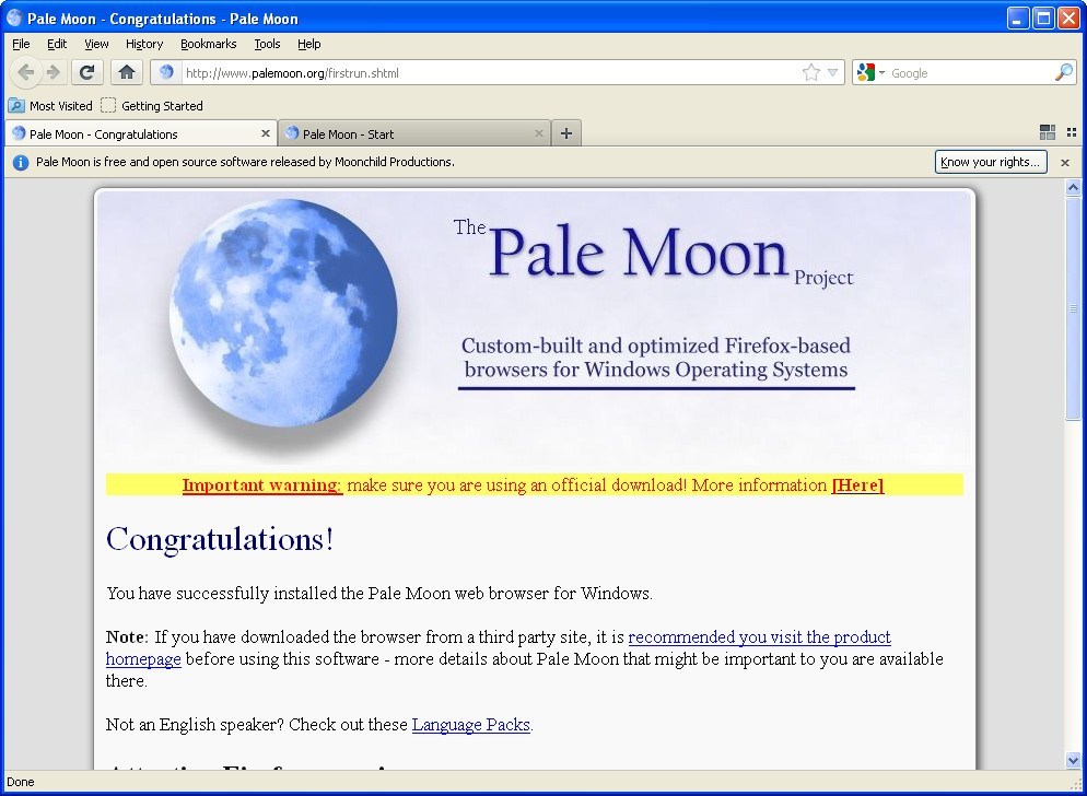 Pale Moon - Screenshot #21.