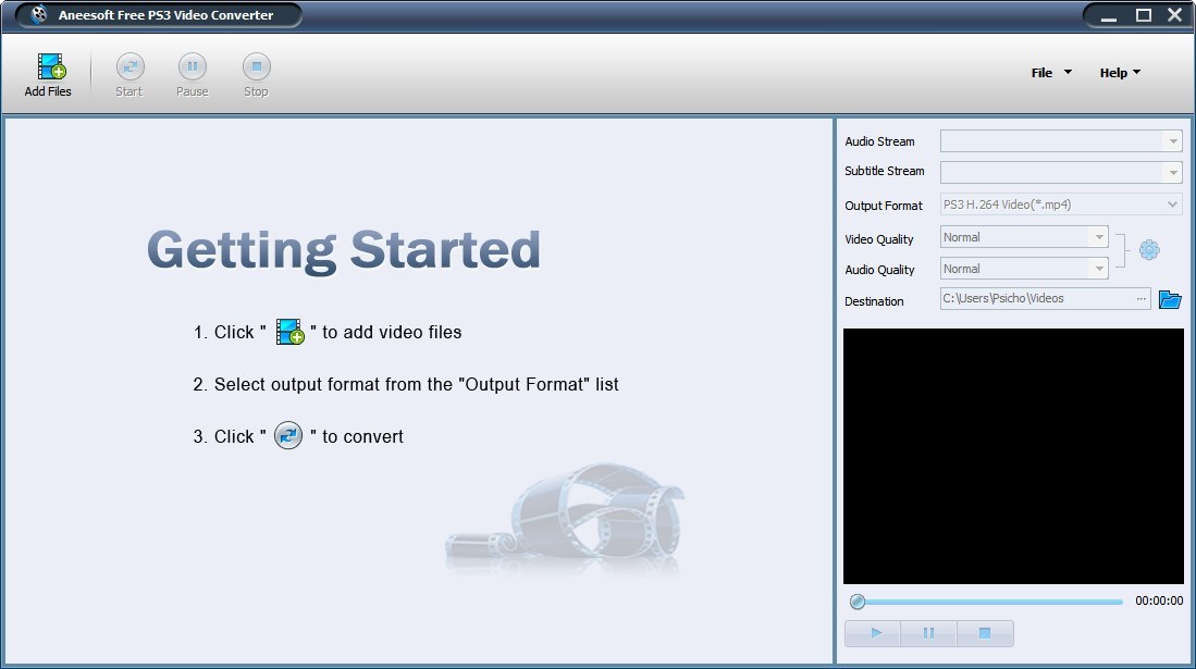 Aneesoft Free PS3 Video Converter - Screenshot #2