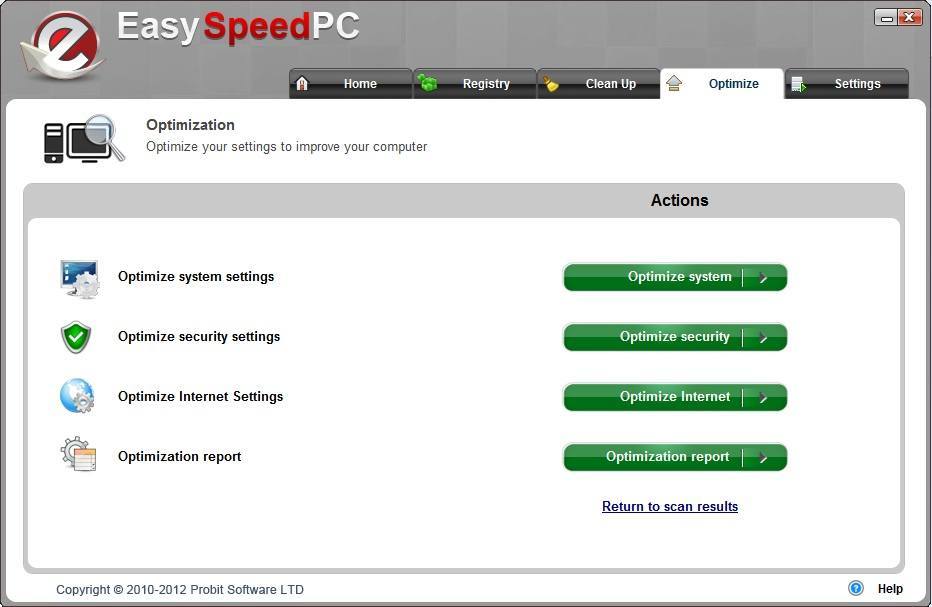 Easy Speed PC - Screenshot #5