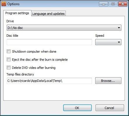 Free DVD Video Burner - Screenshot #2