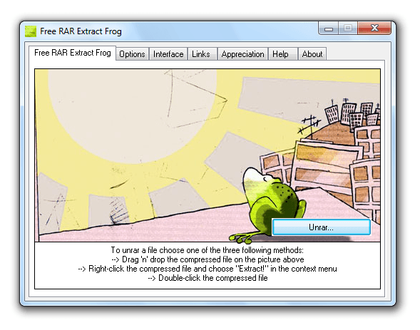 Free RAR Extract Frog - Screenshot #18