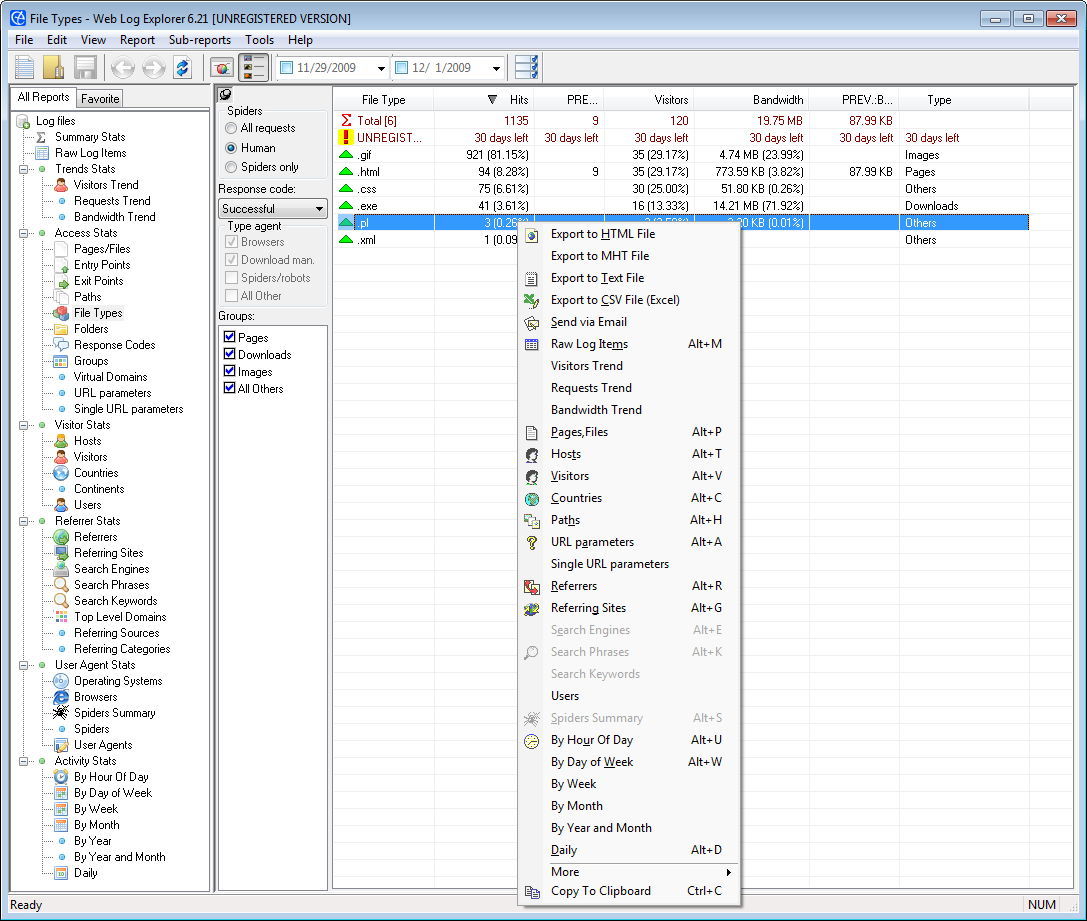 Web Log Explorer latest version - Get best Windows software
