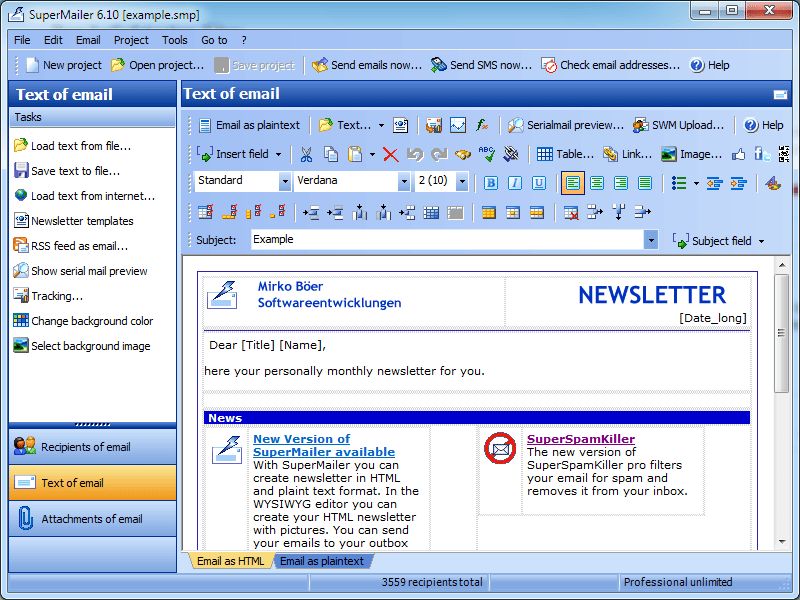 SuperMailer - Screenshot #8