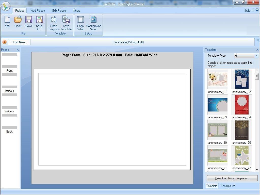 Greeting Card Builder - Screenshot #1