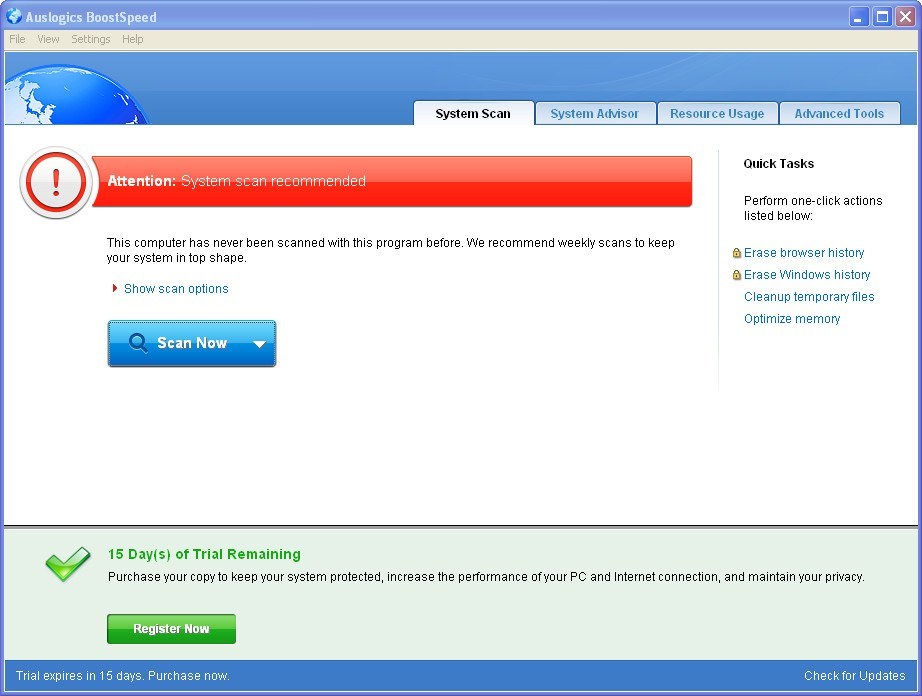 AusLogics BoostSpeed - Screenshot #16