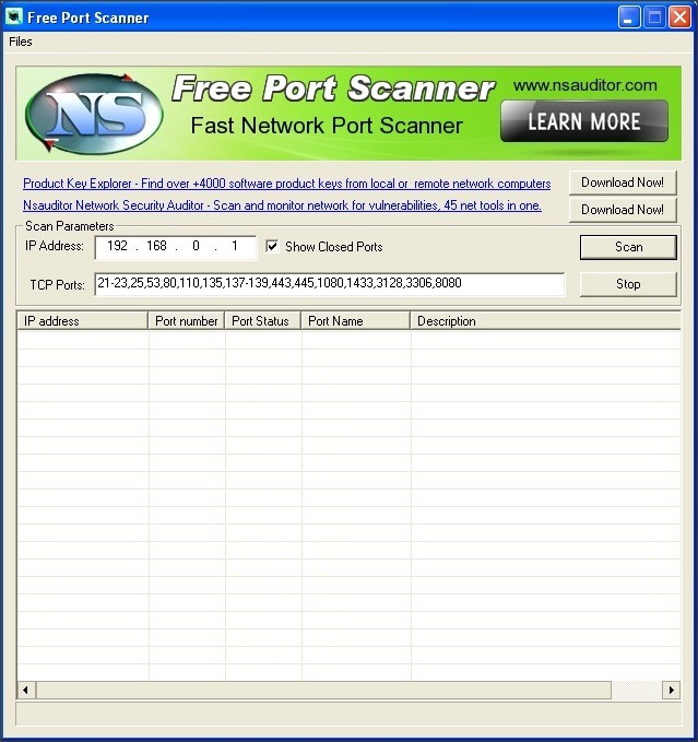 free instal PortScan & Stuff 1.95
