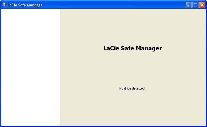 LaCie Safe Manager - Screenshot #2